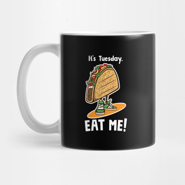 Taco Tuesday White Letters by graphiczen